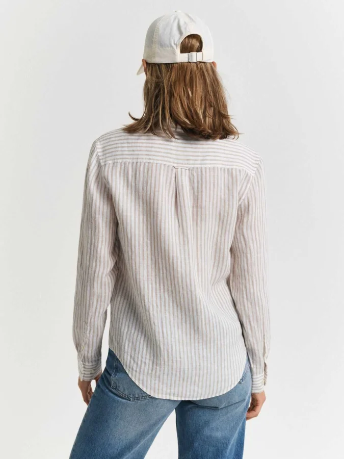 GANT - REG LINEN STRIPED SHIRT 2