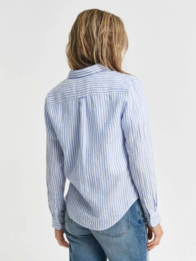 GANT - REG LINEN STRIPED SHIRT 2