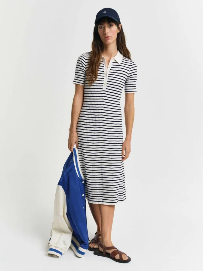 GANT - RIB KNIT STRIPED...