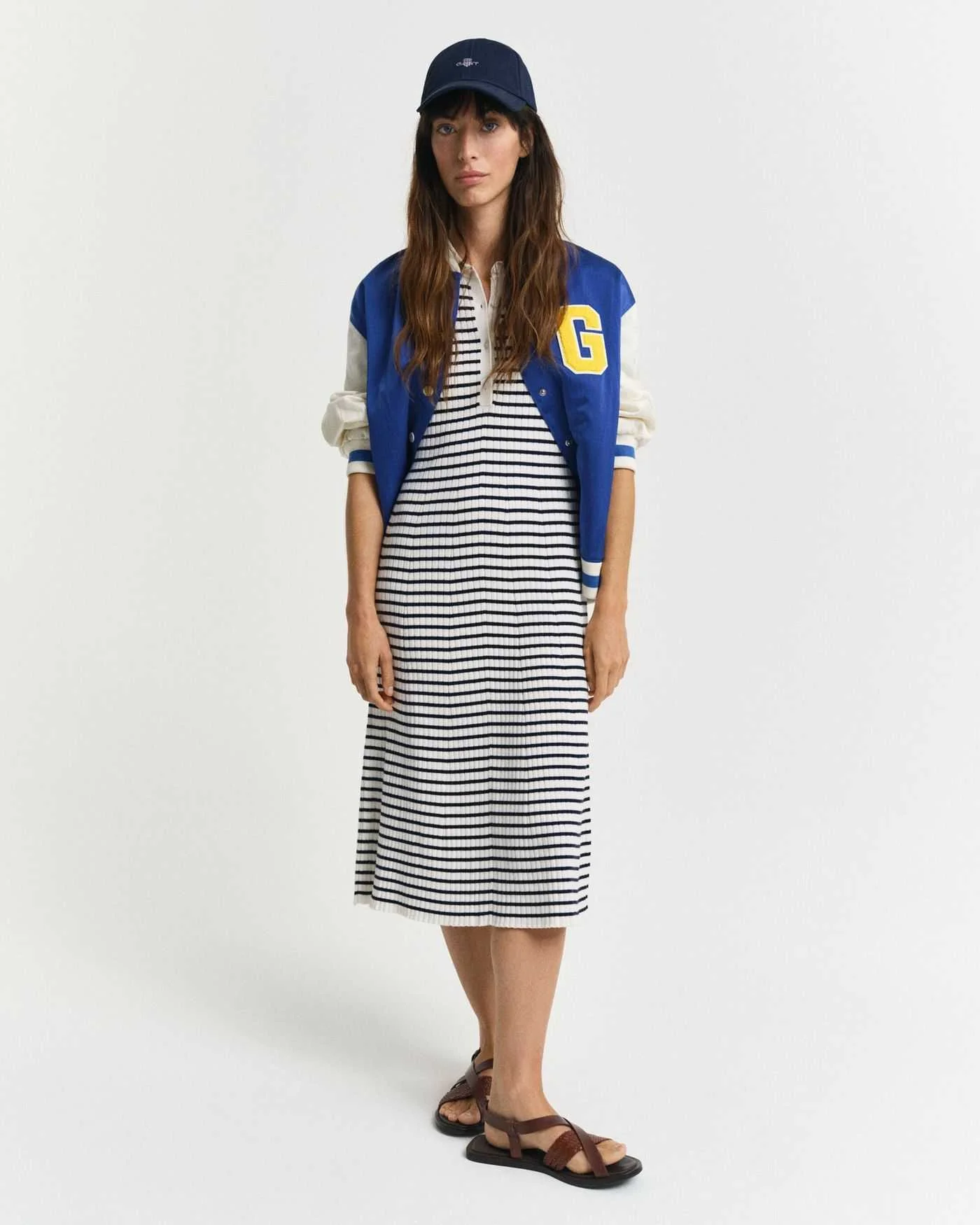 GANT - RIB KNIT STRIPED RUGGER SS DRESS GANT - RIB KNIT STRIPED RUGGER SS DRESS