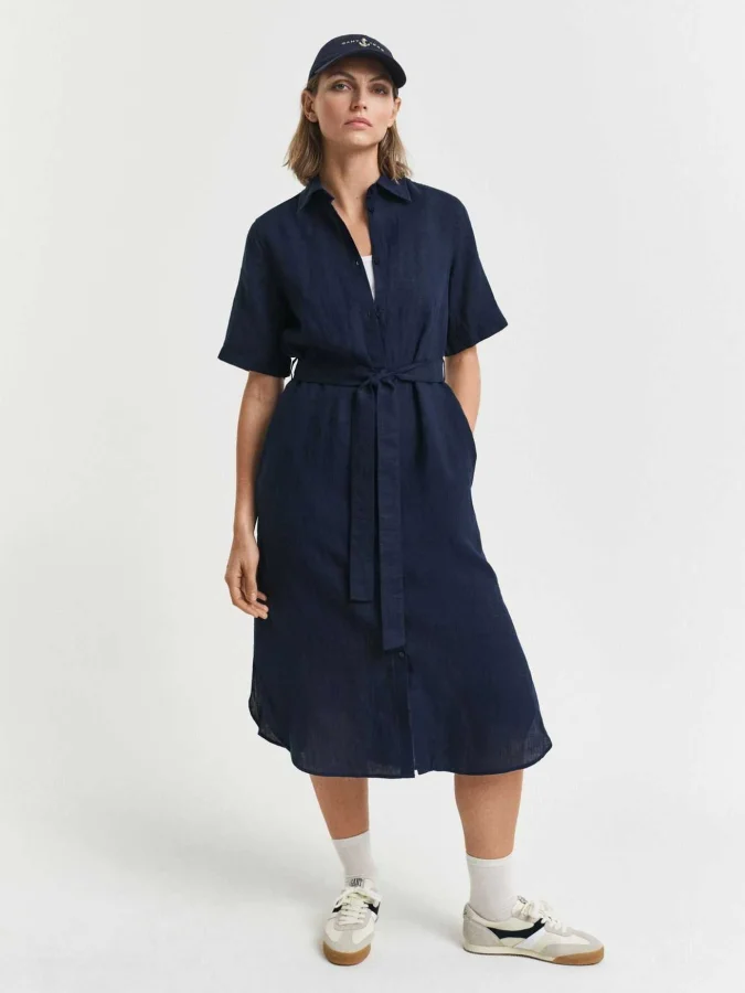GANT - REG LINEN SS SHIRT...