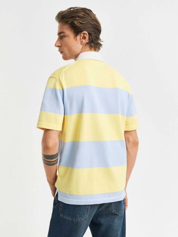 GANT - STRIPED COTTON SS POLO 2