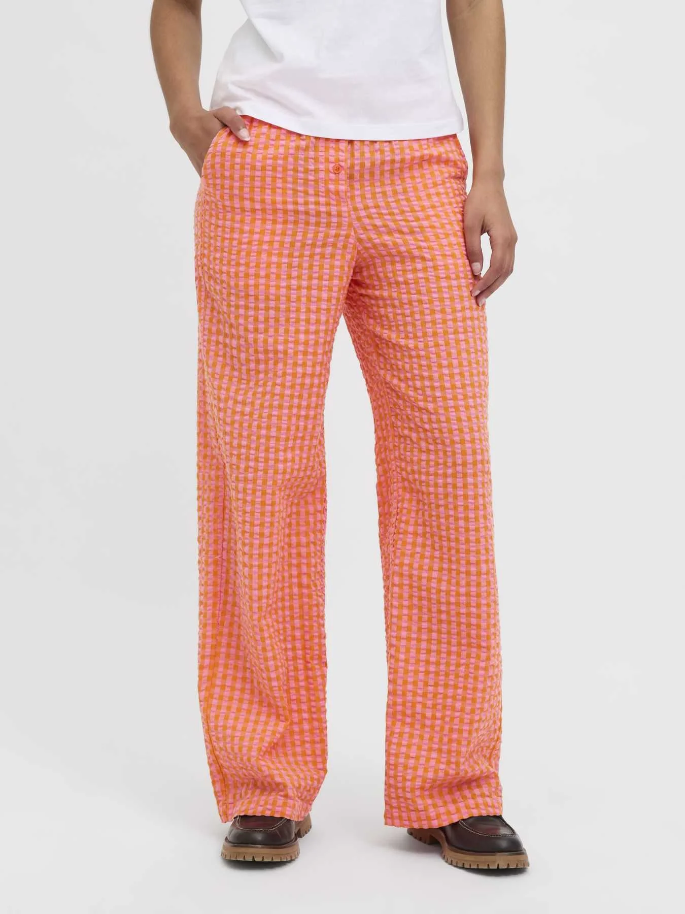 JJXX - JXPETRA SEERSUCKER HW PANT WVN JJXX - JXPETRA SEERSUCKER HW PANT WVN