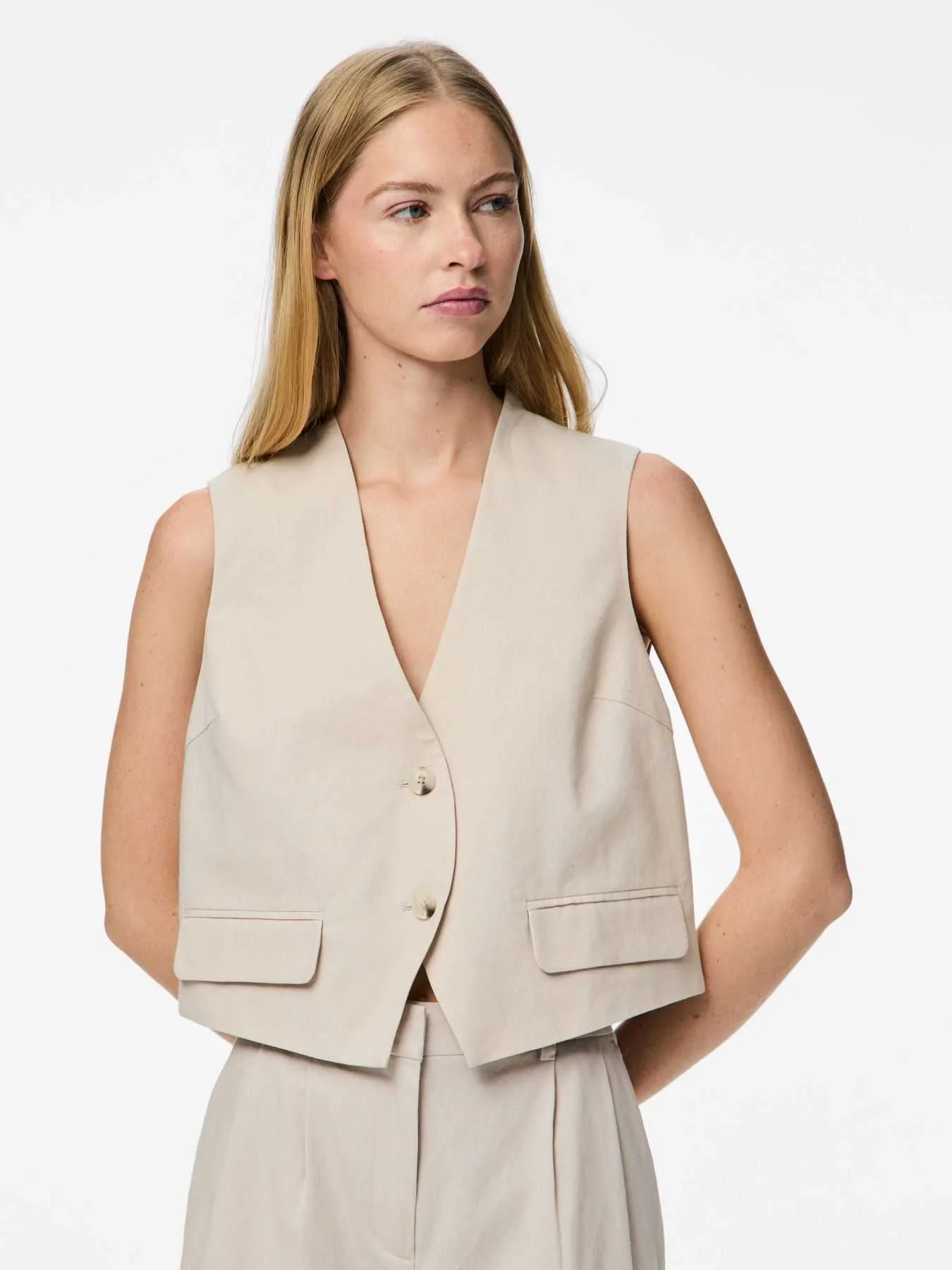 Pieces - PCTIKI WAIST COAT Pieces - PCTIKI WAIST COAT