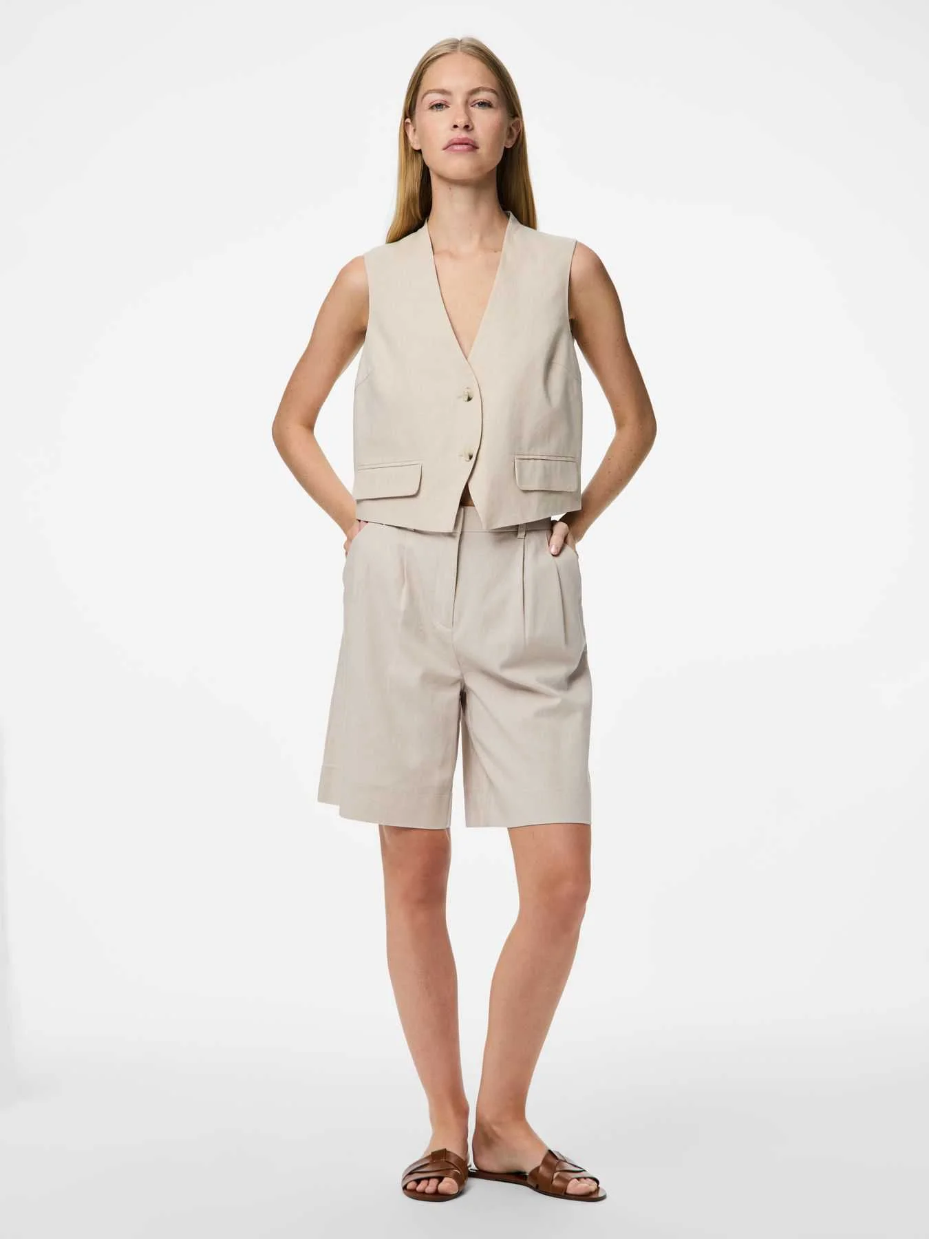 Pieces - PCTIKI WAIST COAT Pieces - PCTIKI WAIST COAT