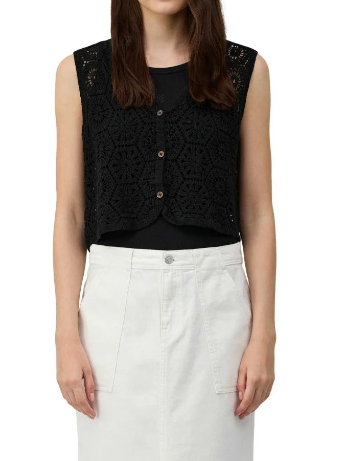 s.Oliver - Cropped crochet...