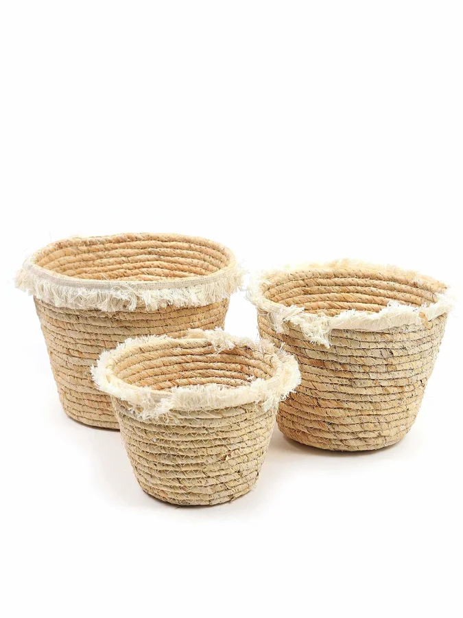 Koopman - Beige Baskets, 3pcs