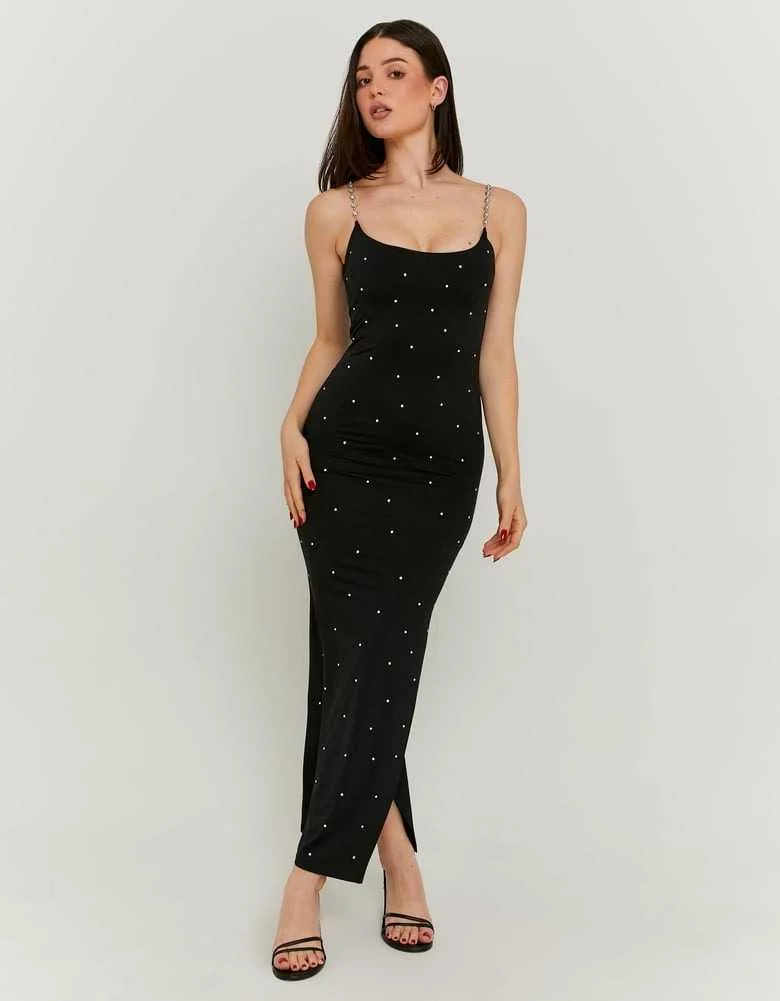 Tally Weijl - Black Long Dress with... Tally Weijl - Black Long Dress with...