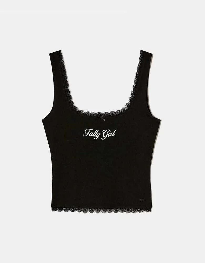 Tally Weijl - Tank Top with Lace Trims Tally Weijl - Tank Top with Lace Trims