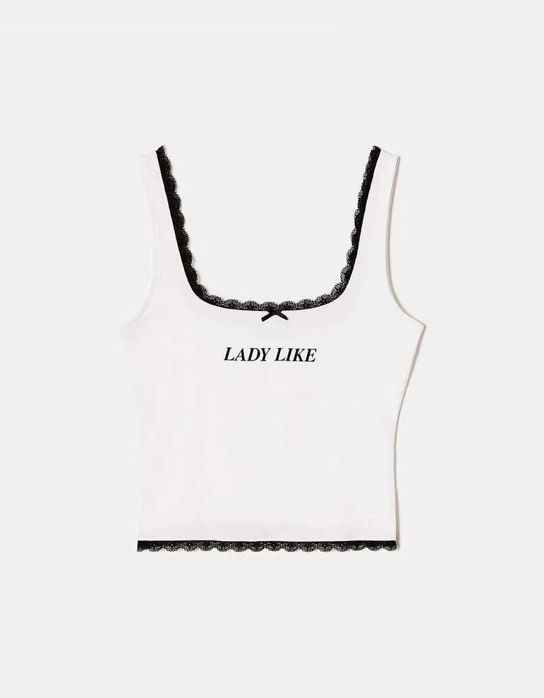Tally Weijl - Tank Top with Lace Trims Tally Weijl - Tank Top with Lace Trims