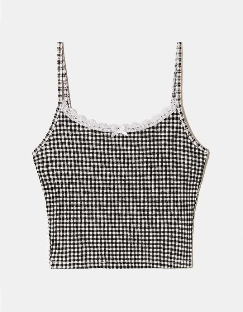 Tally Weijl - VichyTank Top with Lace... Tally Weijl - VichyTank Top with Lace...
