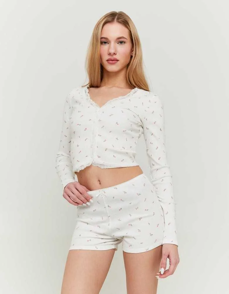 Tally Weijl - Floral Basic Top with... Tally Weijl - Floral Basic Top with...