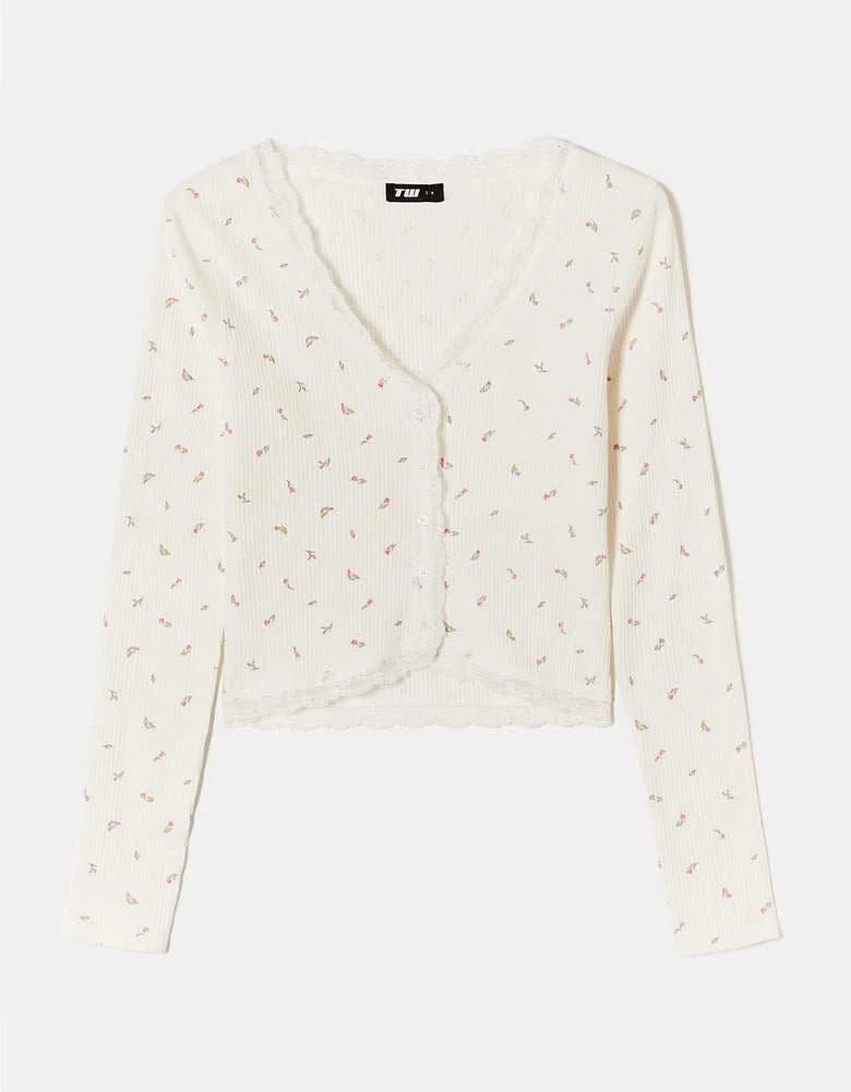 Tally Weijl - Floral Basic Top with... Tally Weijl - Floral Basic Top with...