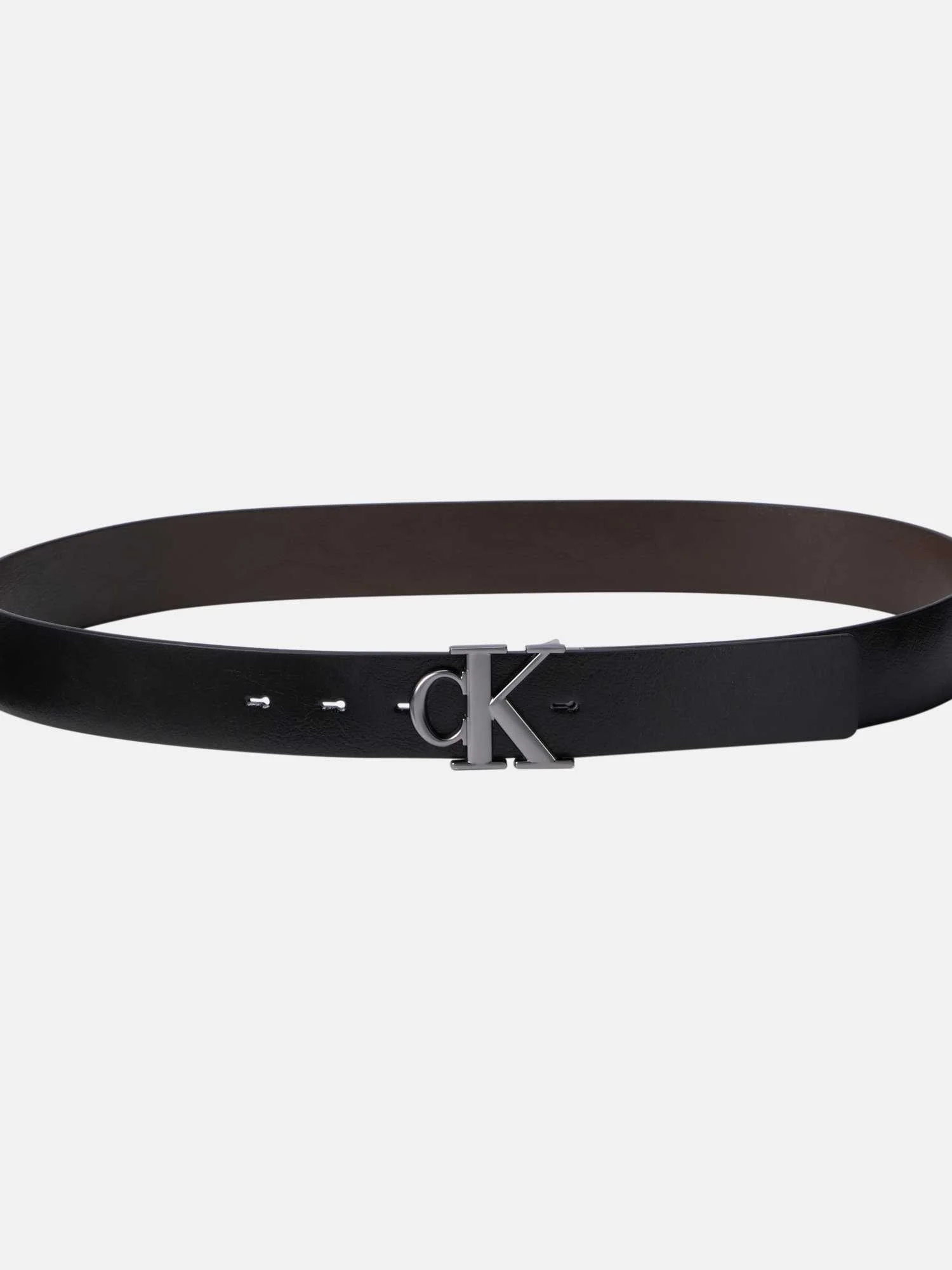 CALVIN KLEIN - MONOGRAM PLAQUE BUCKLE... CALVIN KLEIN - MONOGRAM PLAQUE BUCKLE...