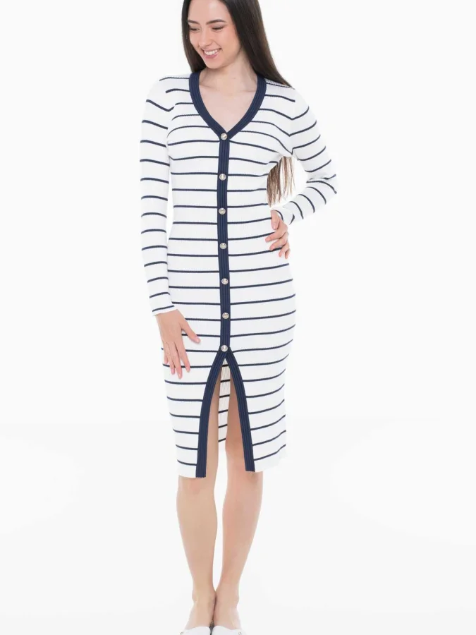 GUESS - LS VN STRIPED...