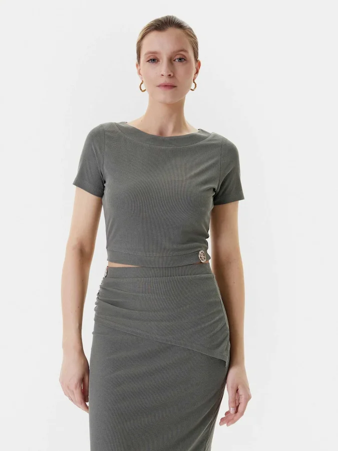 GUESS - LS PRISCA JEWEL TOP
