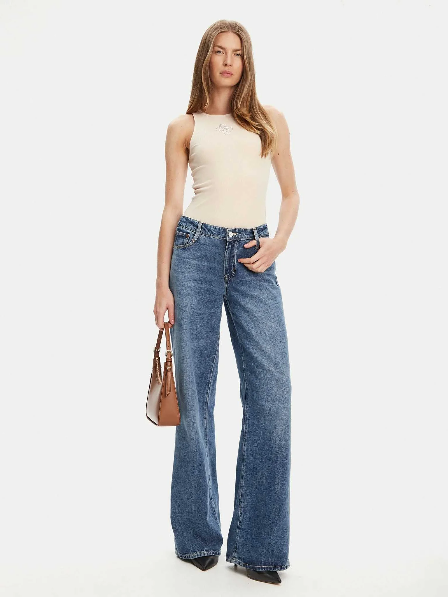 GUESS - NEW SL ROUND NK GUENDALINA TOP GUESS - NEW SL ROUND NK GUENDALINA TOP