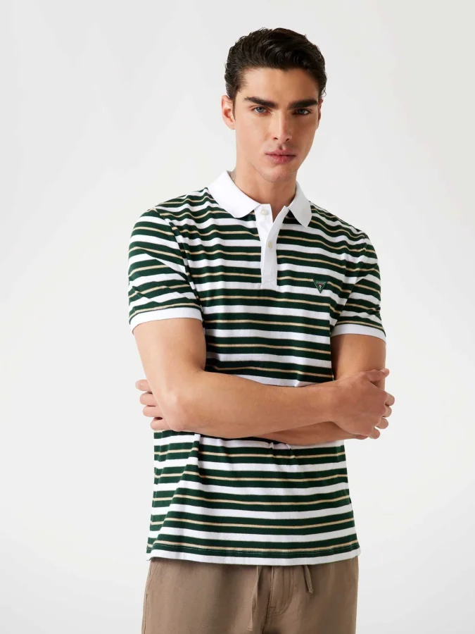 GUESS - YARN DYE STRIPED SS...