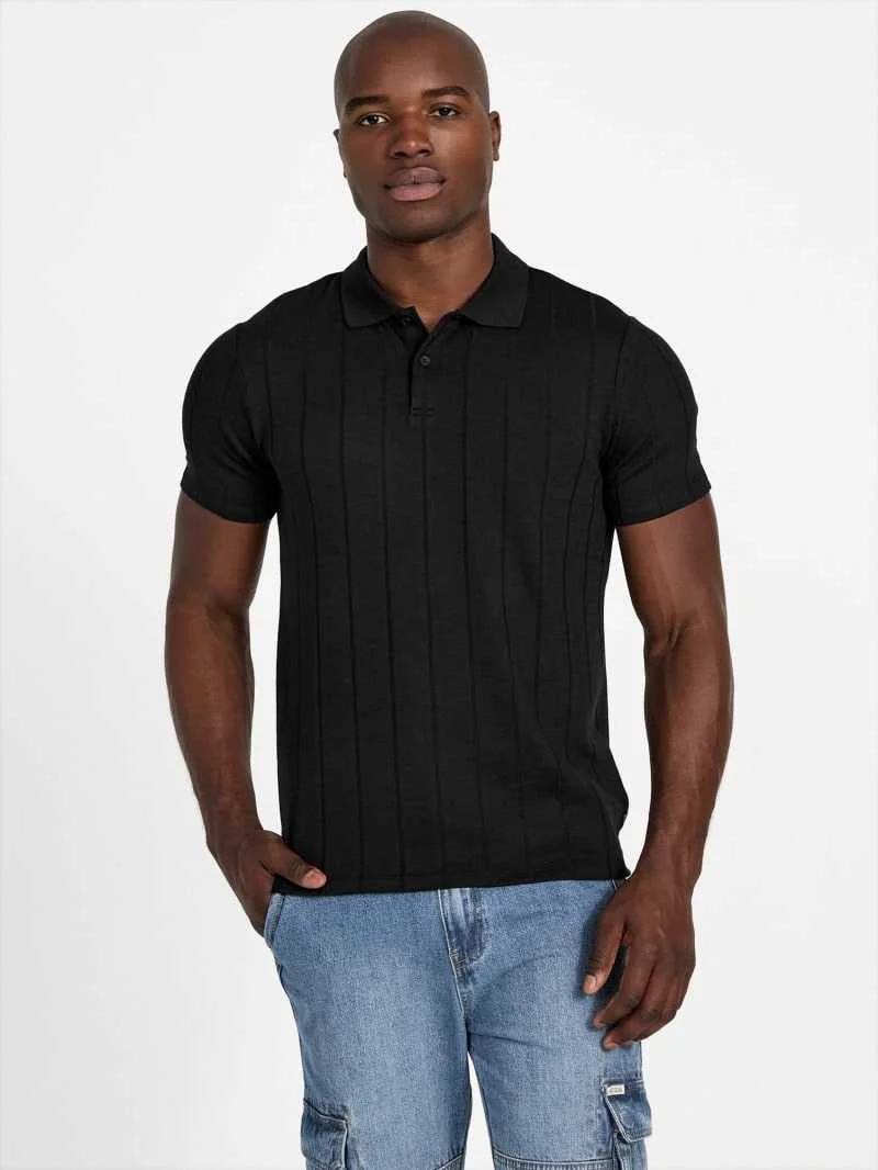 GUESS - SS AXEL RIB POLO GUESS - SS AXEL RIB POLO
