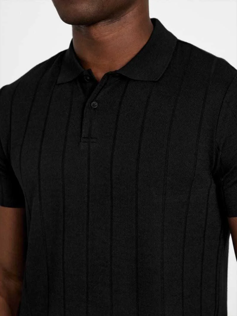 GUESS - SS AXEL RIB POLO GUESS - SS AXEL RIB POLO