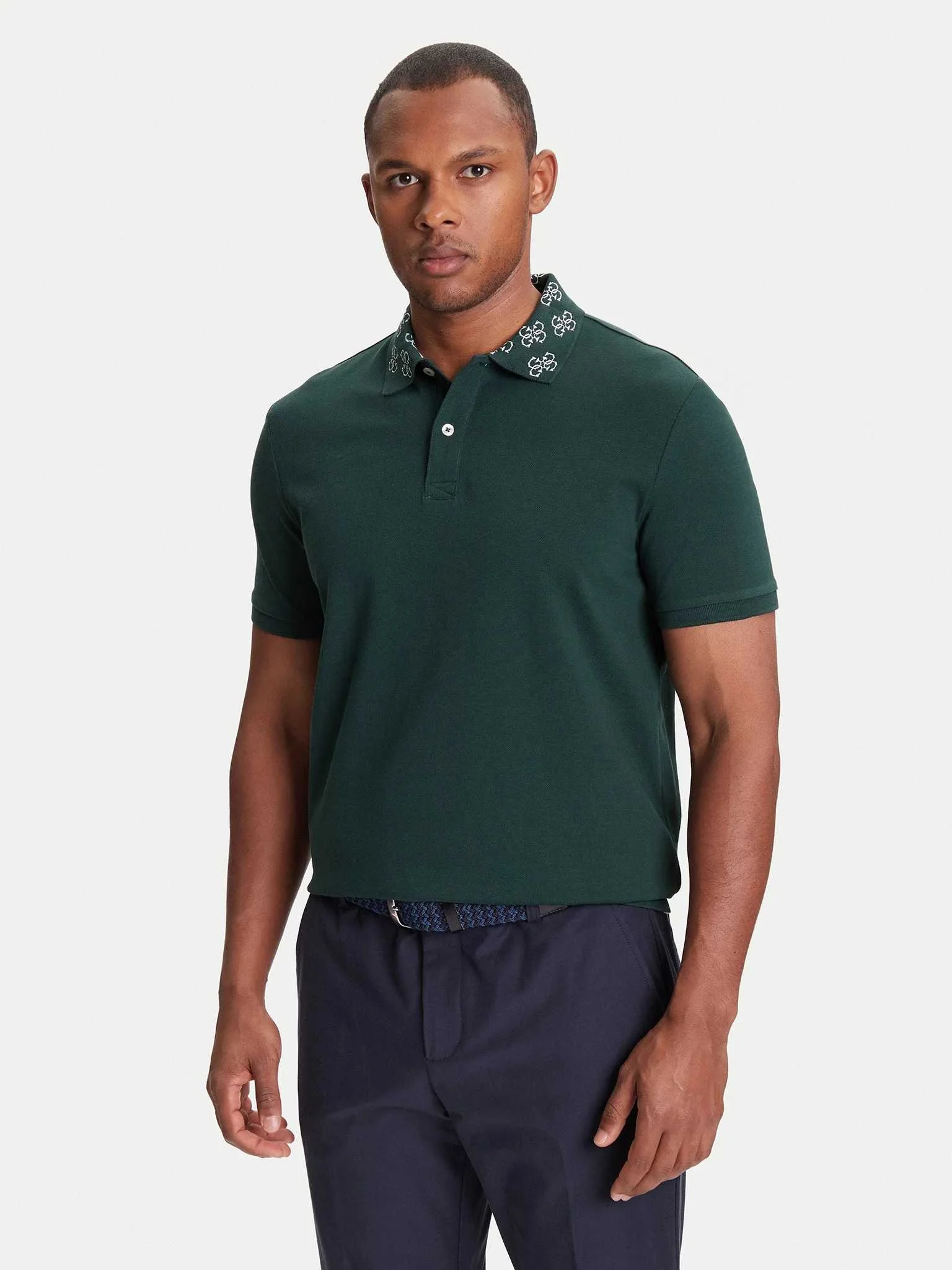 GUESS - POLO SS LOGO JCRD COLLAR GUESS - POLO SS LOGO JCRD COLLAR