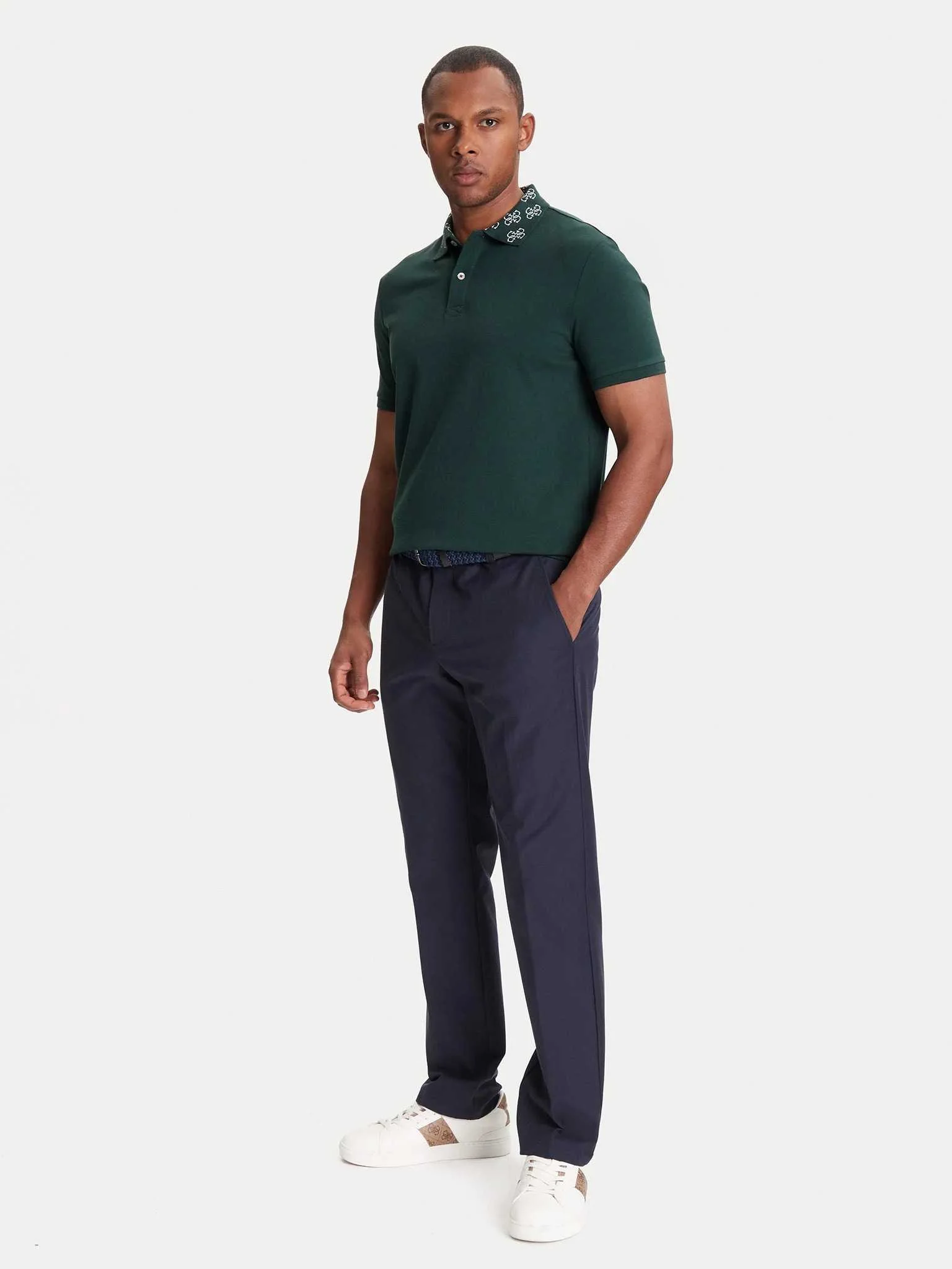GUESS - POLO SS LOGO JCRD COLLAR GUESS - POLO SS LOGO JCRD COLLAR