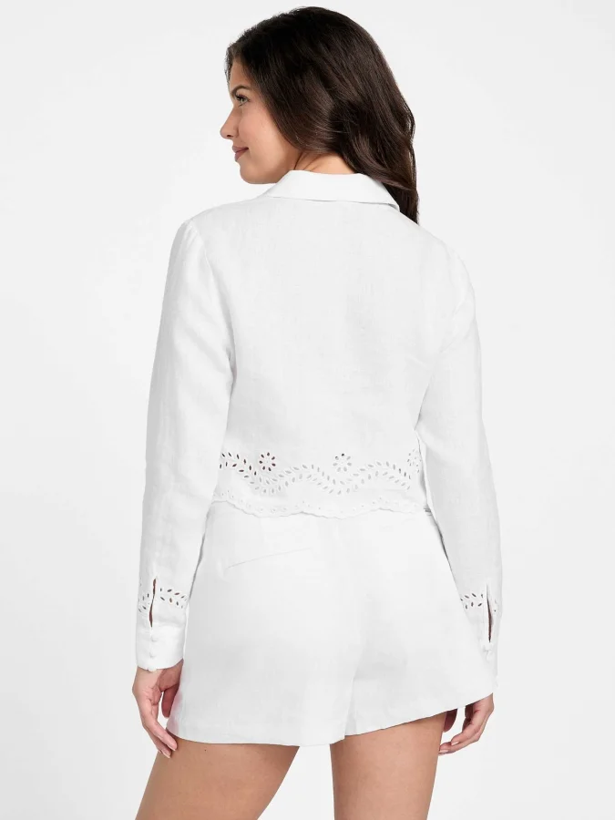 GUESS - LS LEYNA LINEN TOP 2