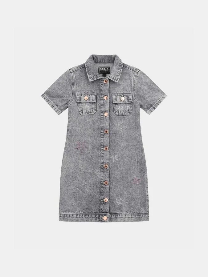 GUESS - GREY RGD DNM DRESS...