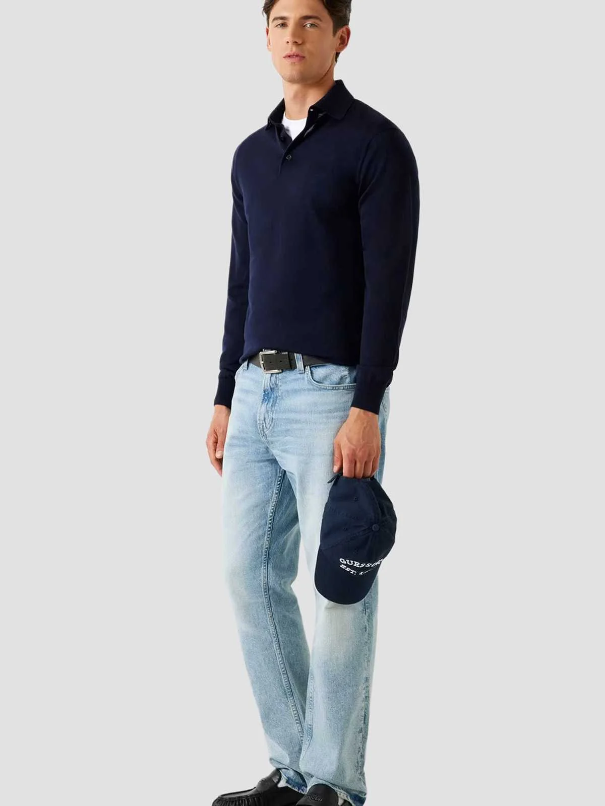 GUESS - FRED LS POLO SWTR GUESS - FRED LS POLO SWTR