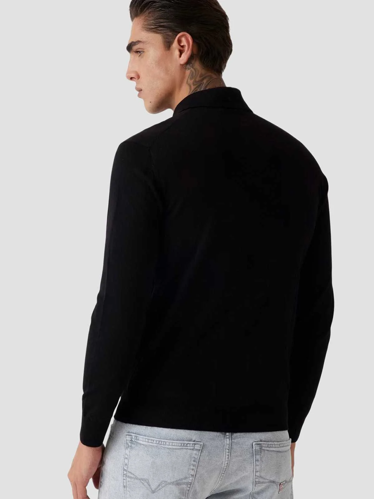 GUESS - FRED LS POLO SWTR GUESS - FRED LS POLO SWTR