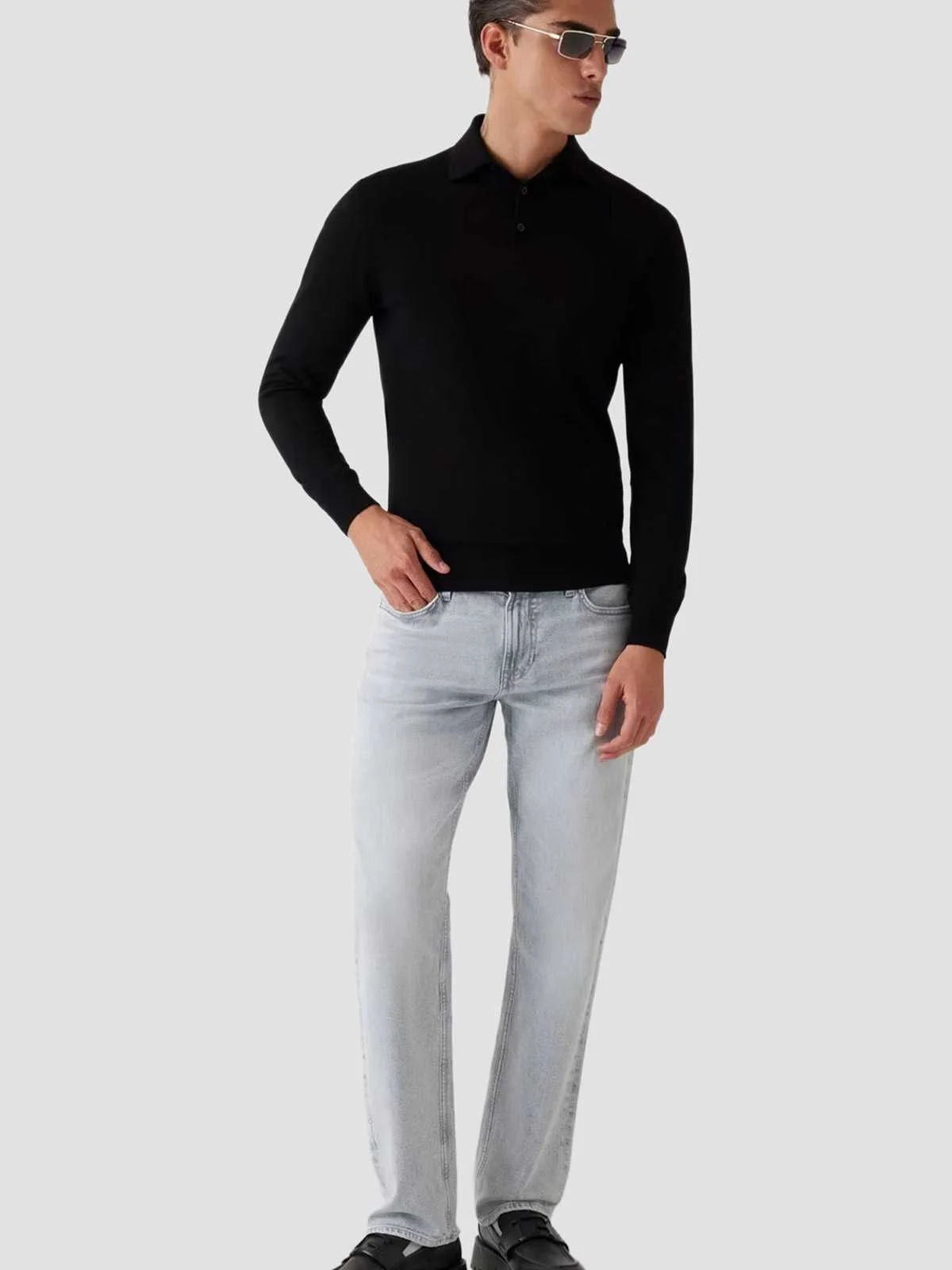 GUESS - FRED LS POLO SWTR GUESS - FRED LS POLO SWTR