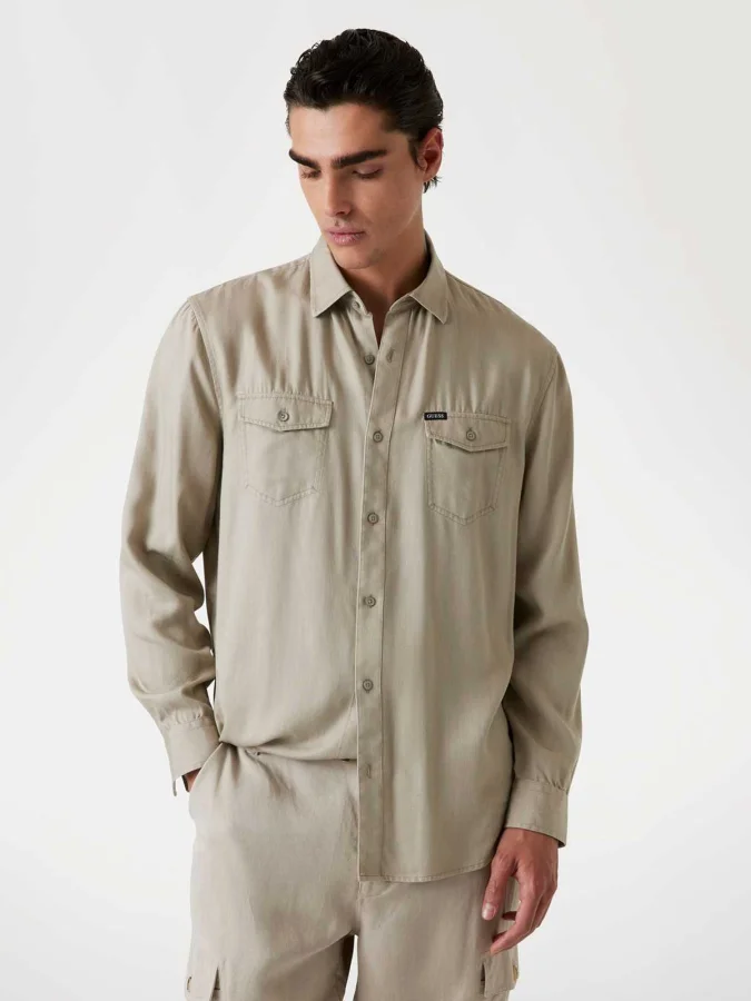 GUESS - WASHED FLUID TENCEL...