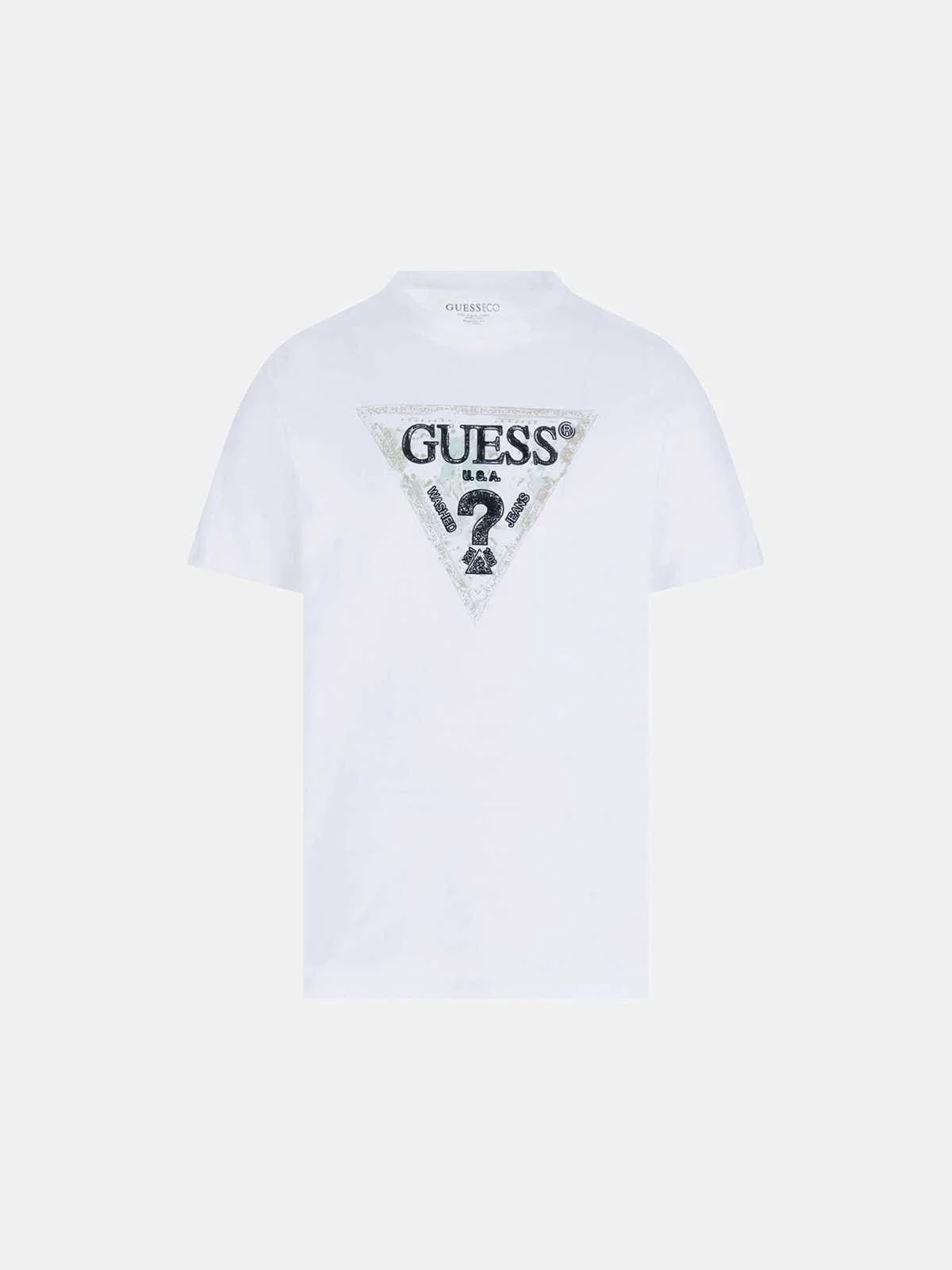GUESS - SS CN GUESS TRIANGLE TEE GUESS - SS CN GUESS TRIANGLE TEE