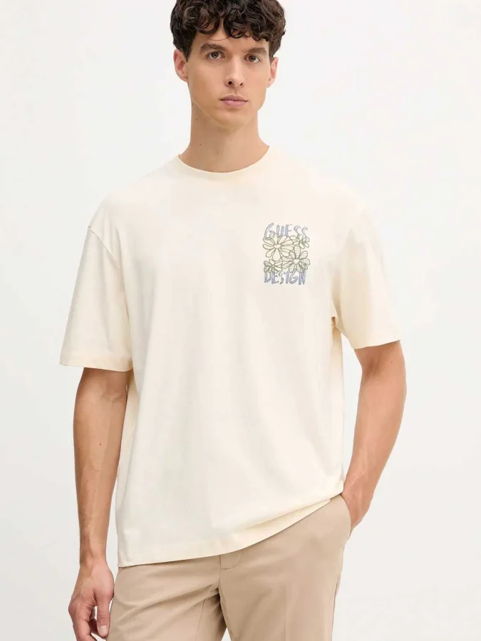 GUESS - SS CN FLOWER TEE