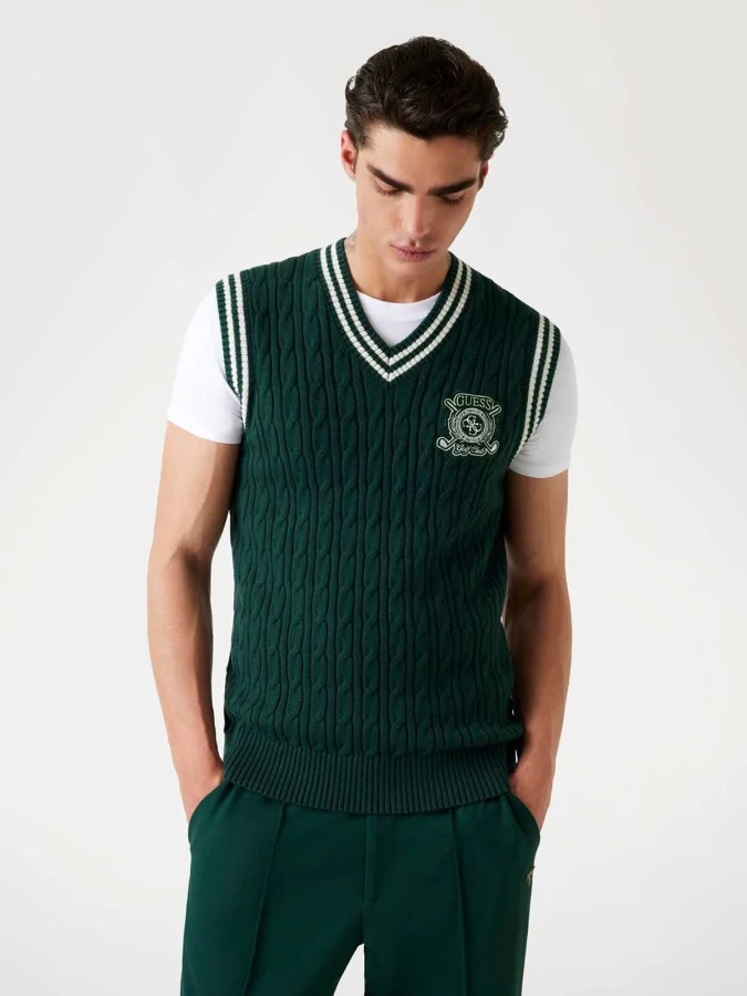 GUESS - HOLDEN V NECK CABLE...