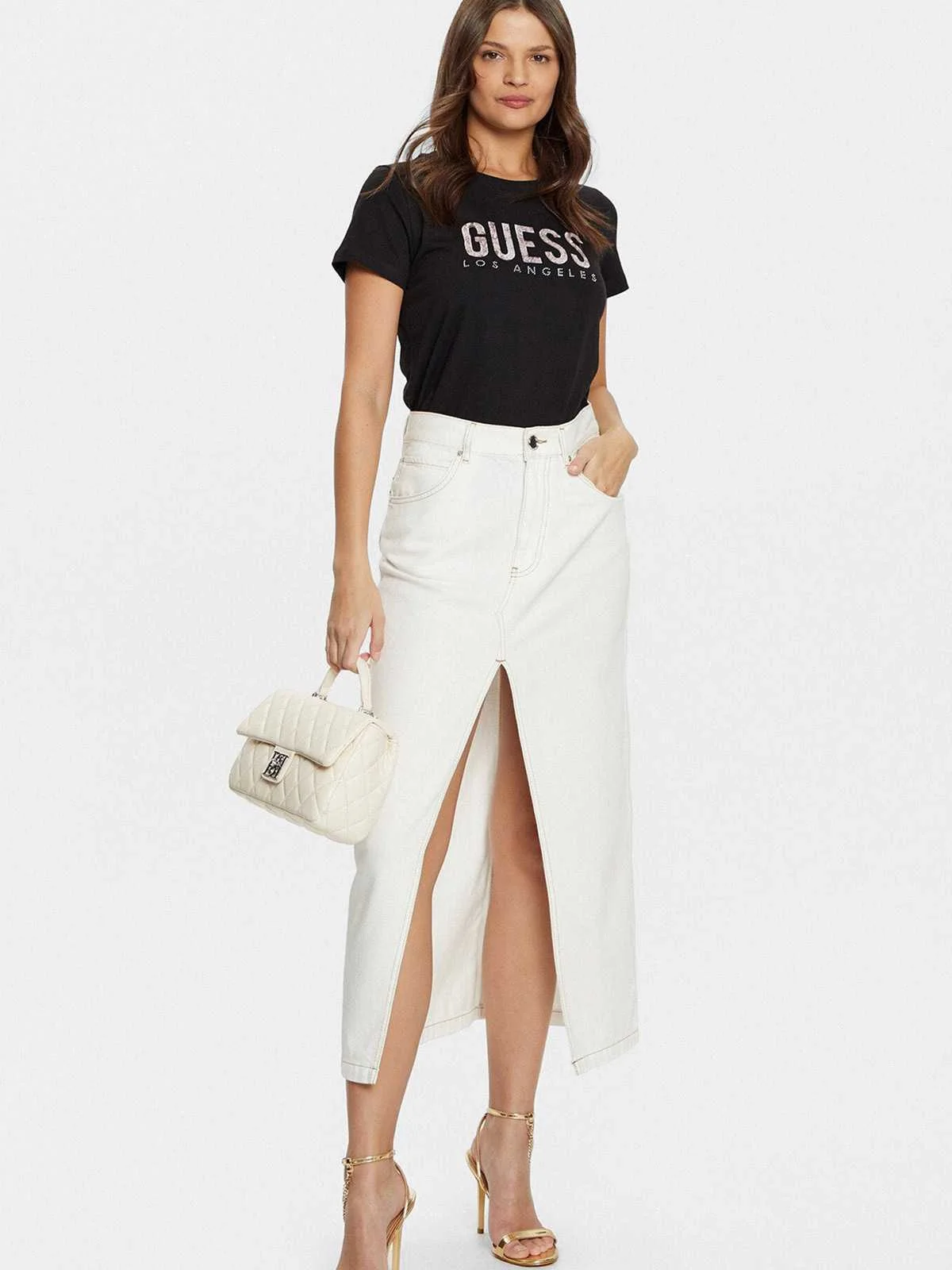 GUESS - CN SL GUESS TOUR DATES TEE GUESS - CN SL GUESS TOUR DATES TEE