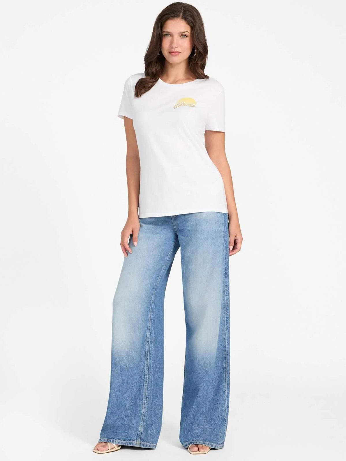 GUESS - SS GUESS SUNNY LOGO EASY TEE GUESS - SS GUESS SUNNY LOGO EASY TEE