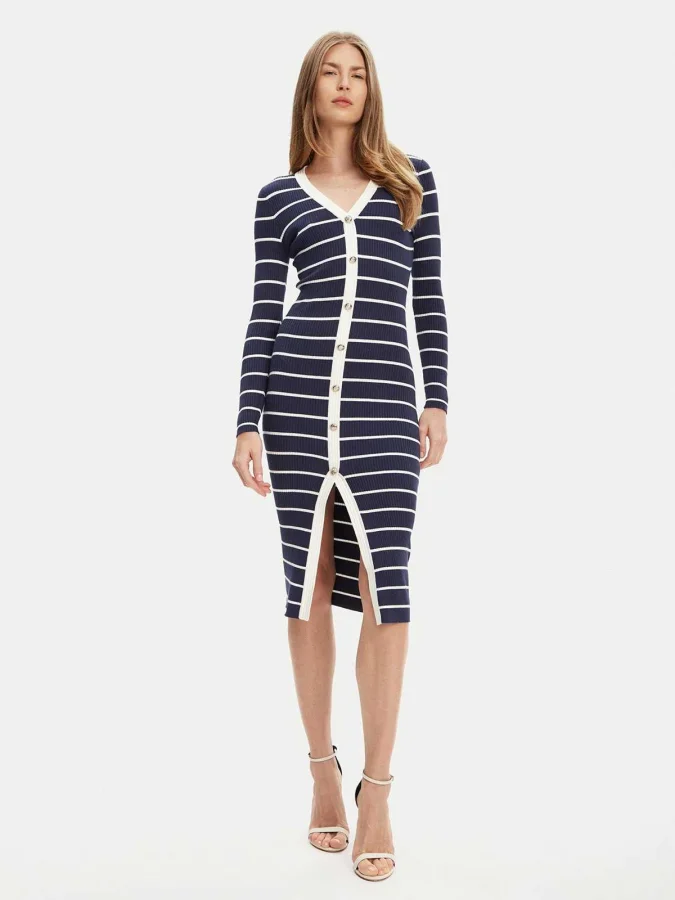 GUESS - LS VN STRIPED...