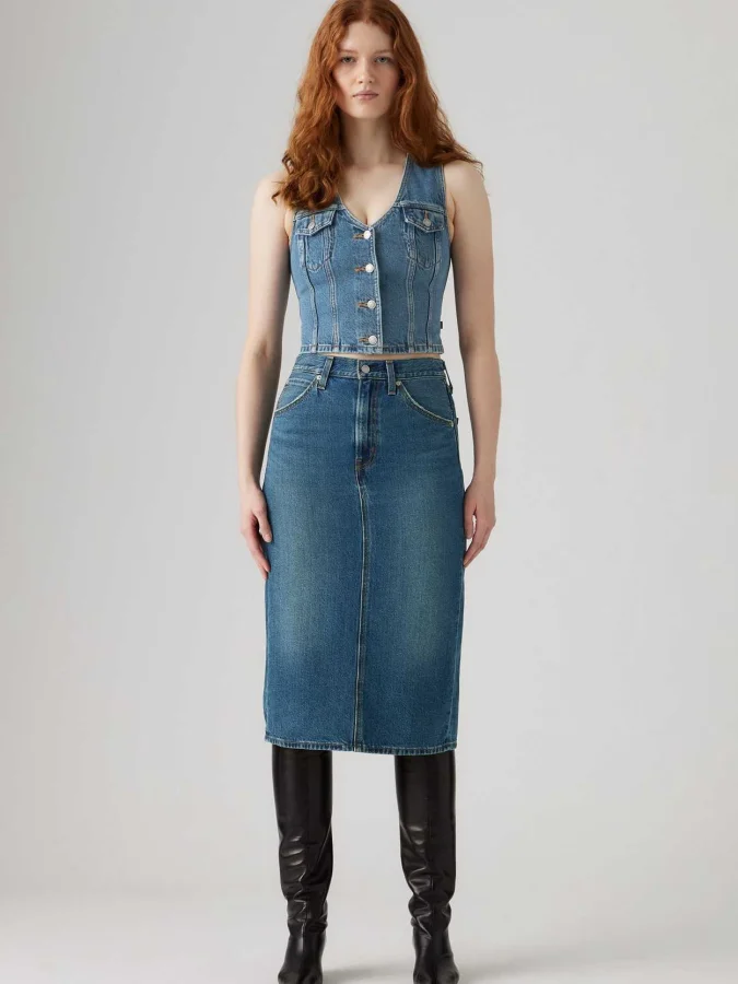 Levis® - Hr Back Slit Skirt 2