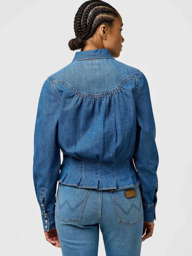 Wrangler - FEMME PEPLUM SHIRT 2