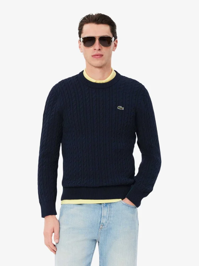 Lacoste - Men's Cable Knit...