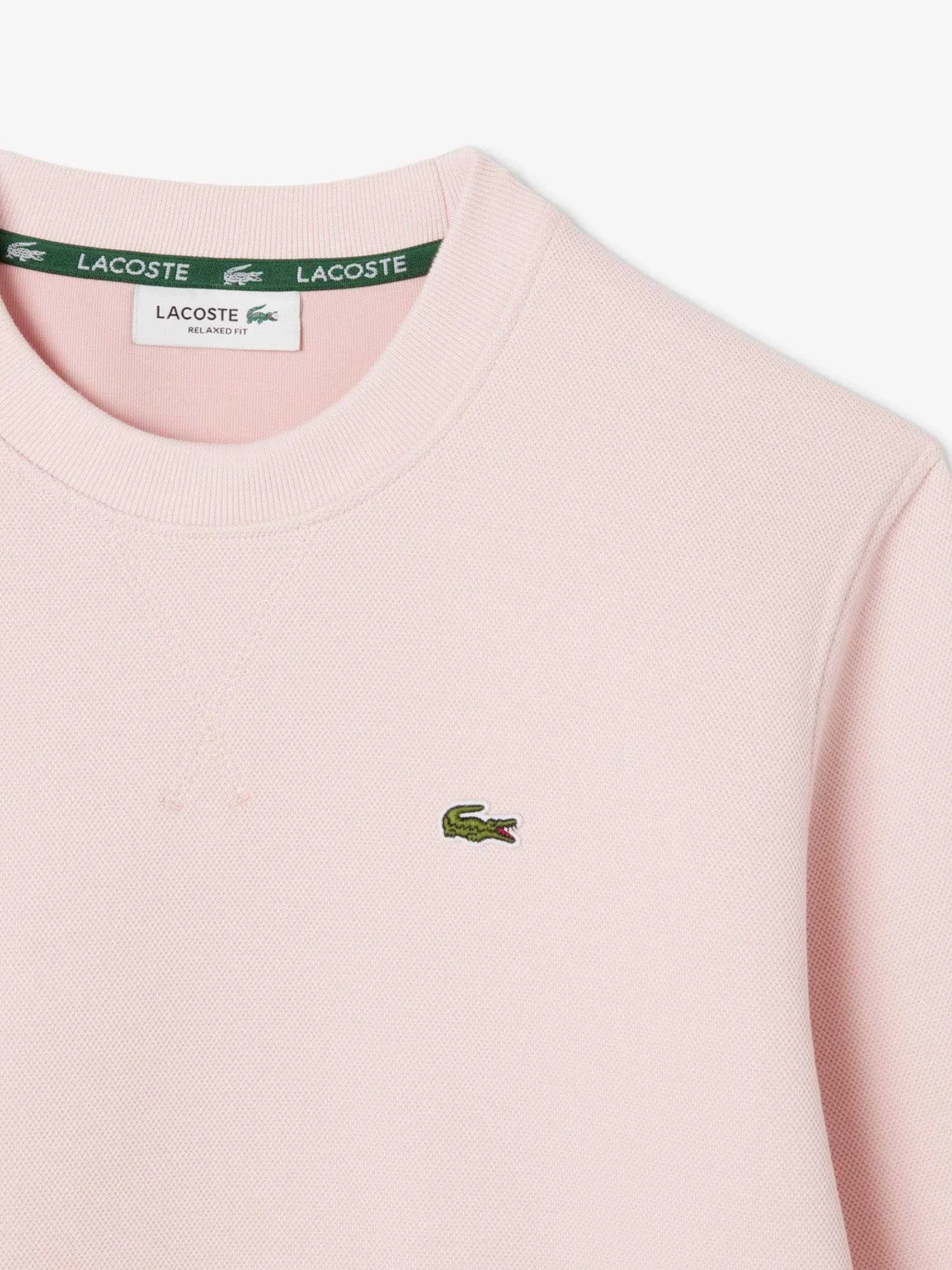 Lacoste - Relaxed Fit Piqué Crew Neck... Lacoste - Relaxed Fit Piqué Crew Neck...