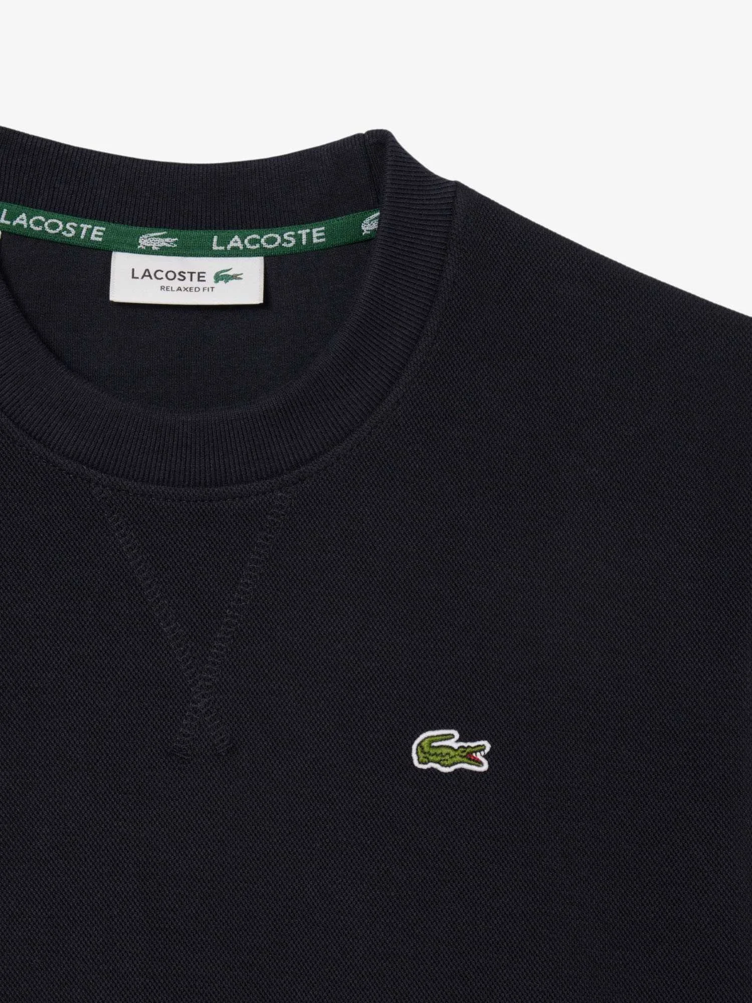 Lacoste - Relaxed Fit Piqué Crew Neck... Lacoste - Relaxed Fit Piqué Crew Neck...