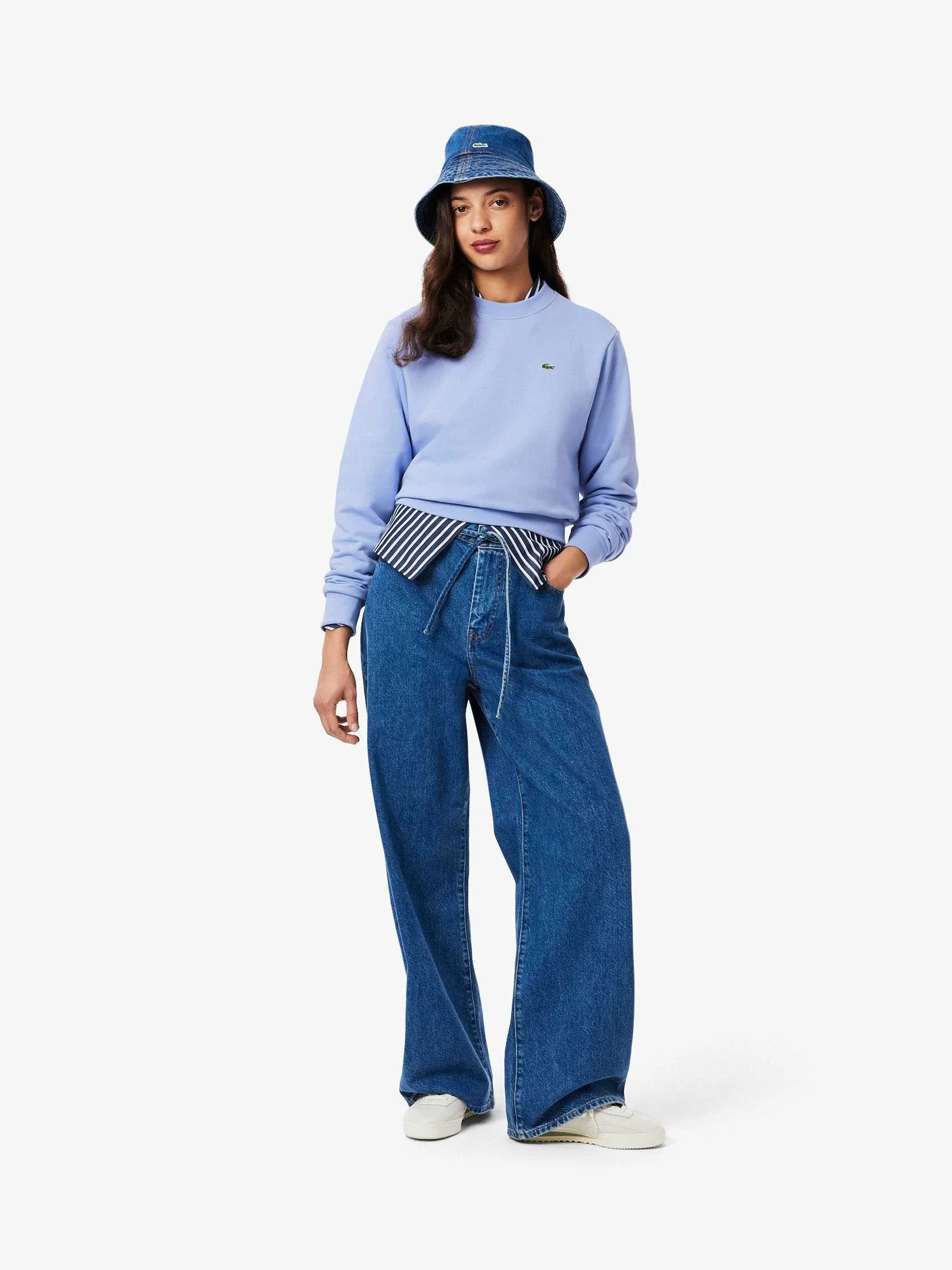 Lacoste - Relaxed Fit Fleece Crew... Lacoste - Relaxed Fit Fleece Crew...