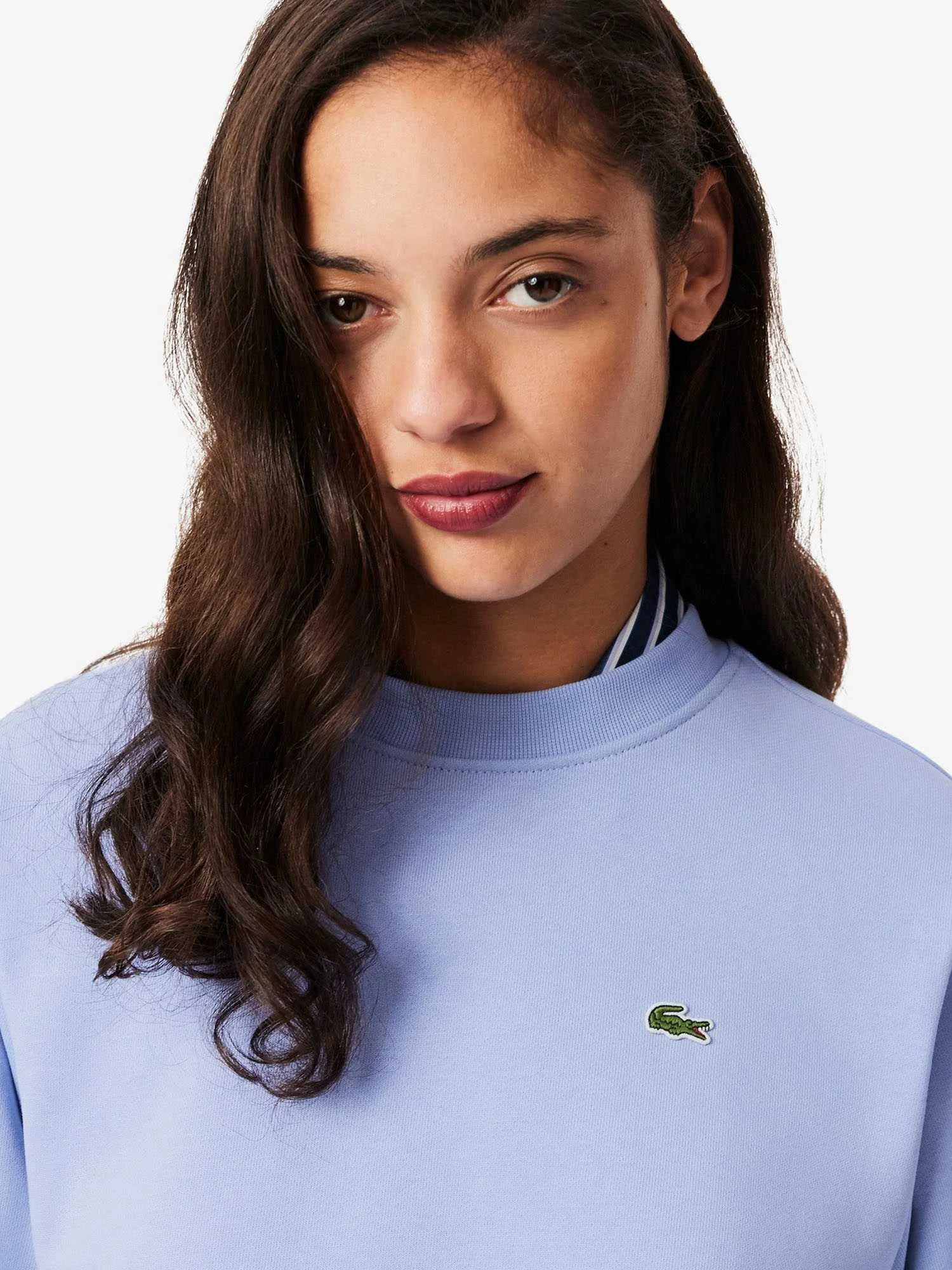 Lacoste - Relaxed Fit Fleece Crew... Lacoste - Relaxed Fit Fleece Crew...