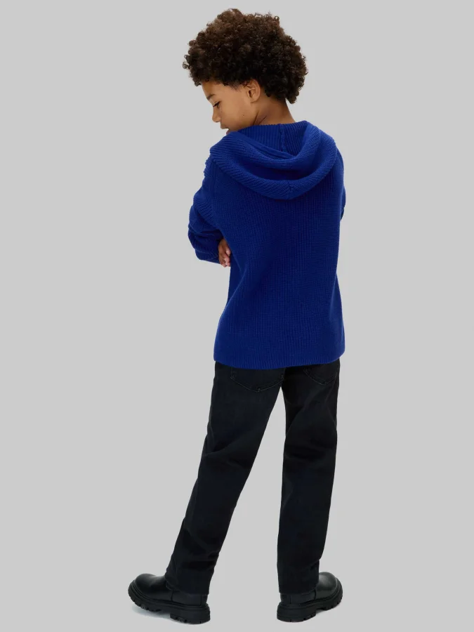CALVIN KLEIN - RIB KNIT HOODIE 2