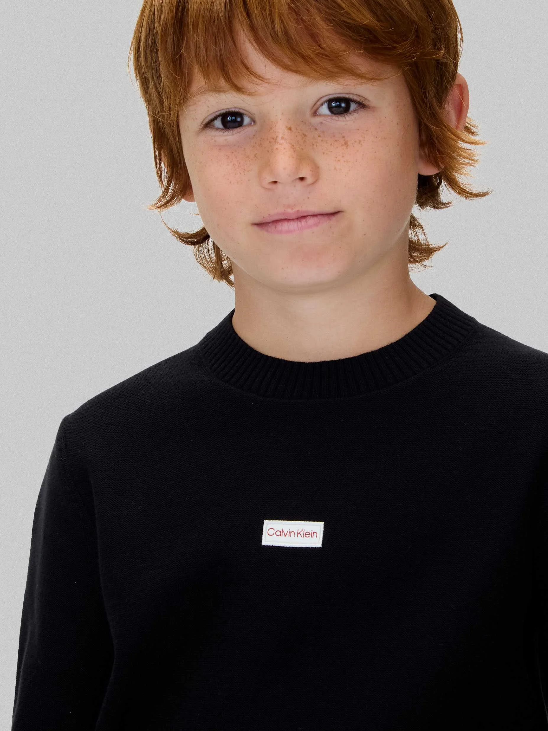 CALVIN KLEIN - LOGO LABEL SWEATER CALVIN KLEIN - LOGO LABEL SWEATER