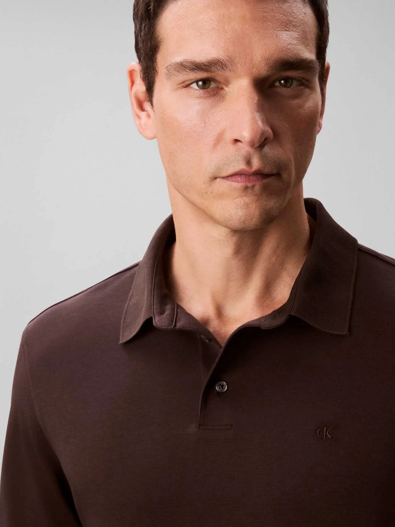 CALVIN KLEIN - LS SUPIMA COTTON SOLID... CALVIN KLEIN - LS SUPIMA COTTON SOLID...