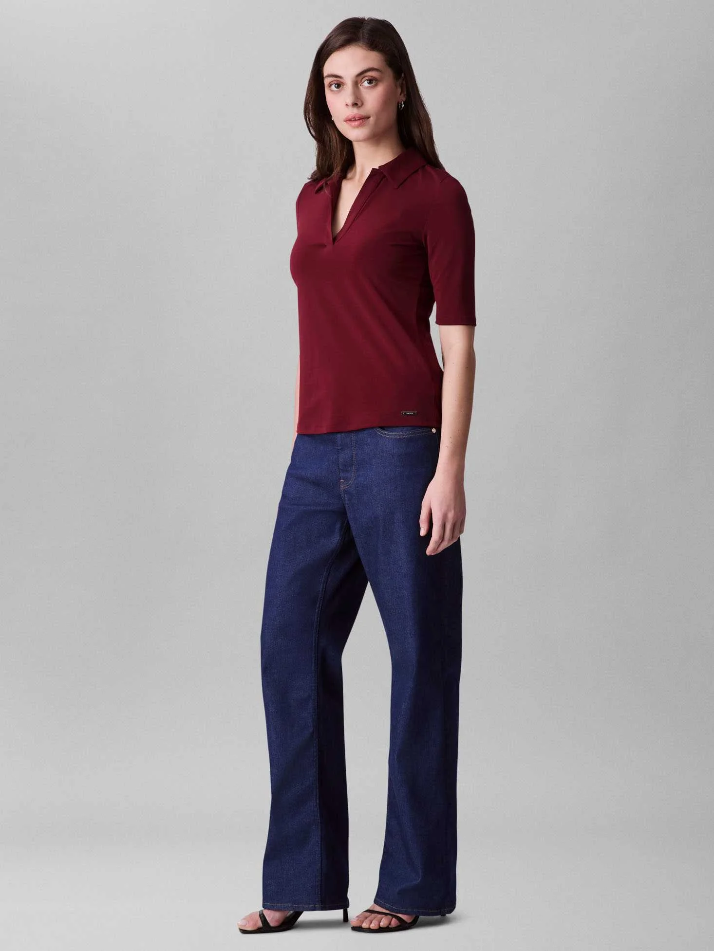 CALVIN KLEIN - HS CREPE JERSEY POLO CALVIN KLEIN - HS CREPE JERSEY POLO