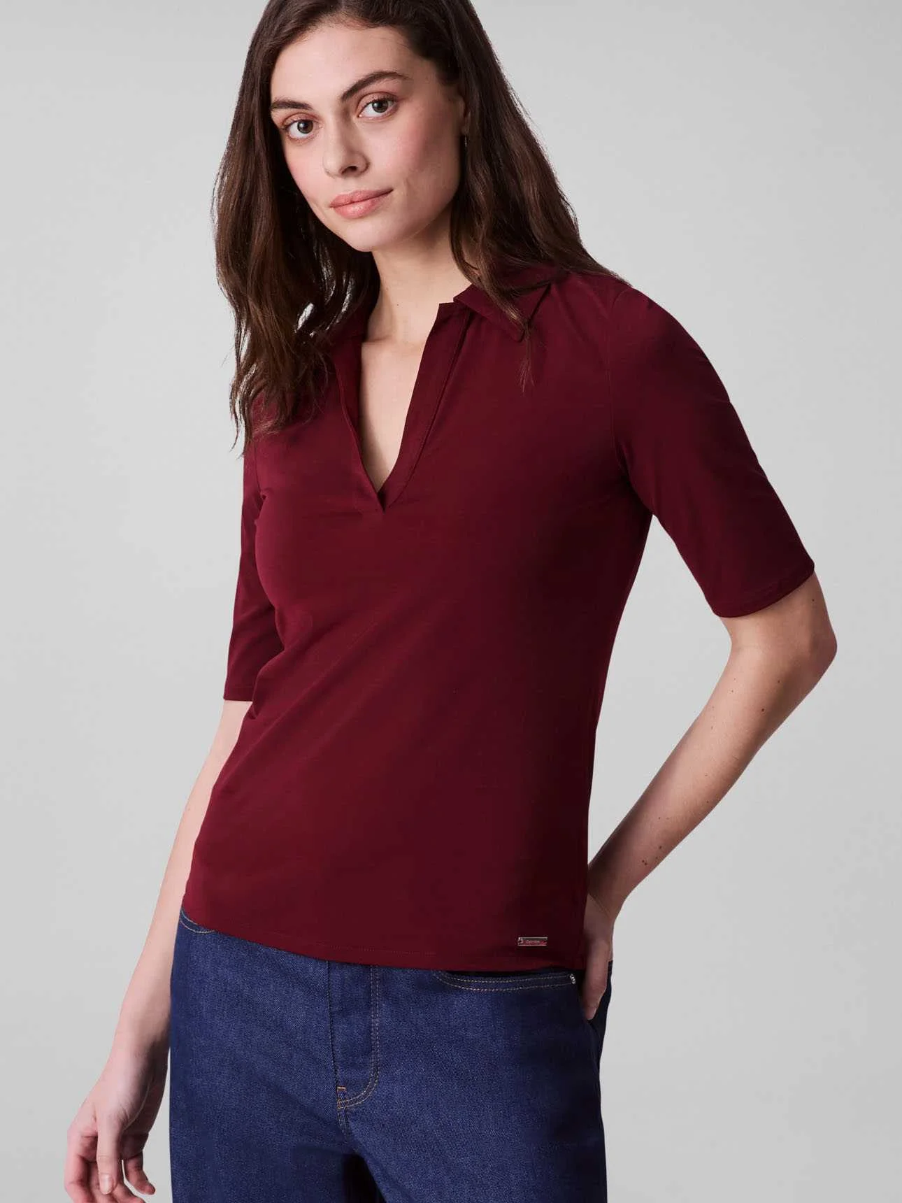 CALVIN KLEIN - HS CREPE JERSEY POLO CALVIN KLEIN - HS CREPE JERSEY POLO